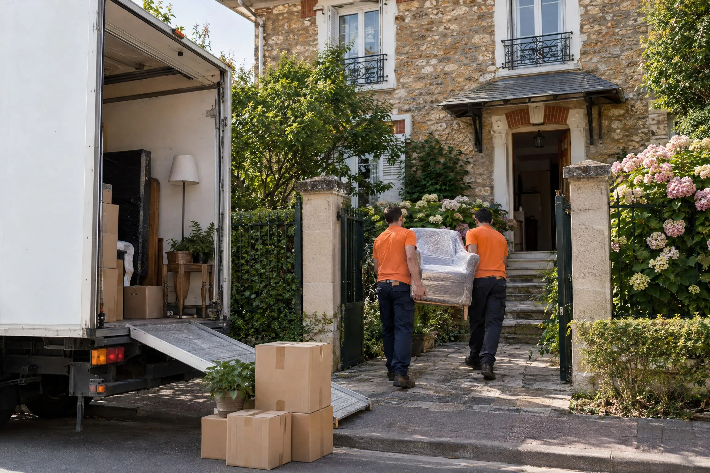 Déménagement d'une maison en meulière de l'ouest parisien